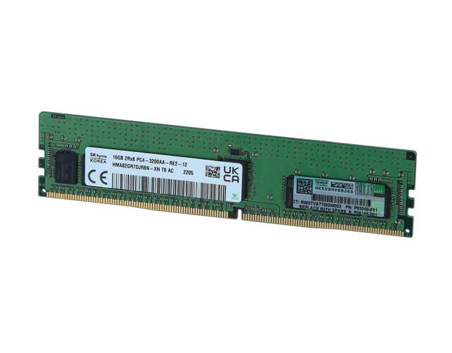 16GB HP 2Rx8 PC4-23400Y-R DDR4-2933MHz ECC RDIMM 1.2V Refurbished