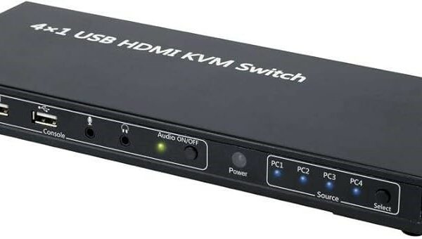 KVM SWITCH SPEAKA PROFESSIONAL 4PORT HDMI & USB Refurbished
