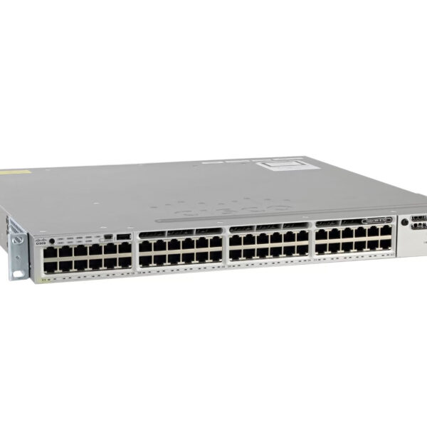 SWITCH ETH 48P 1GB CISCO 3850 1X715W PSU IP-BASE POE+ Refurbished