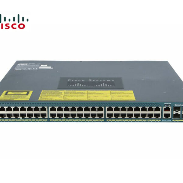 SWITCH ETH 48P 1GB CISCO WS-C4948 4XSFP 2XPSU NO RACKMOUNT KIT Refurbished