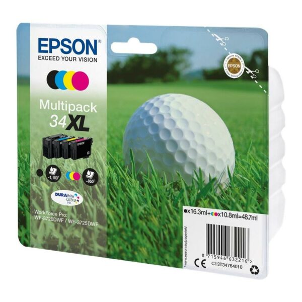Epson Μελάνι Inkjet No.34XL Multipack (C13T34764010) (EPST347640) - SCAX