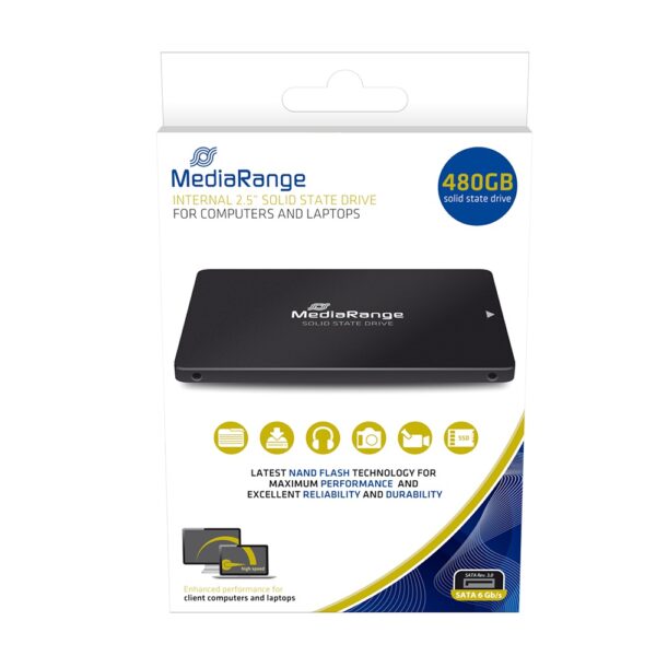 MediaRange Εσωτερικός Σκληρός Δίσκος SSD 480GB (MR1003) - SCAX