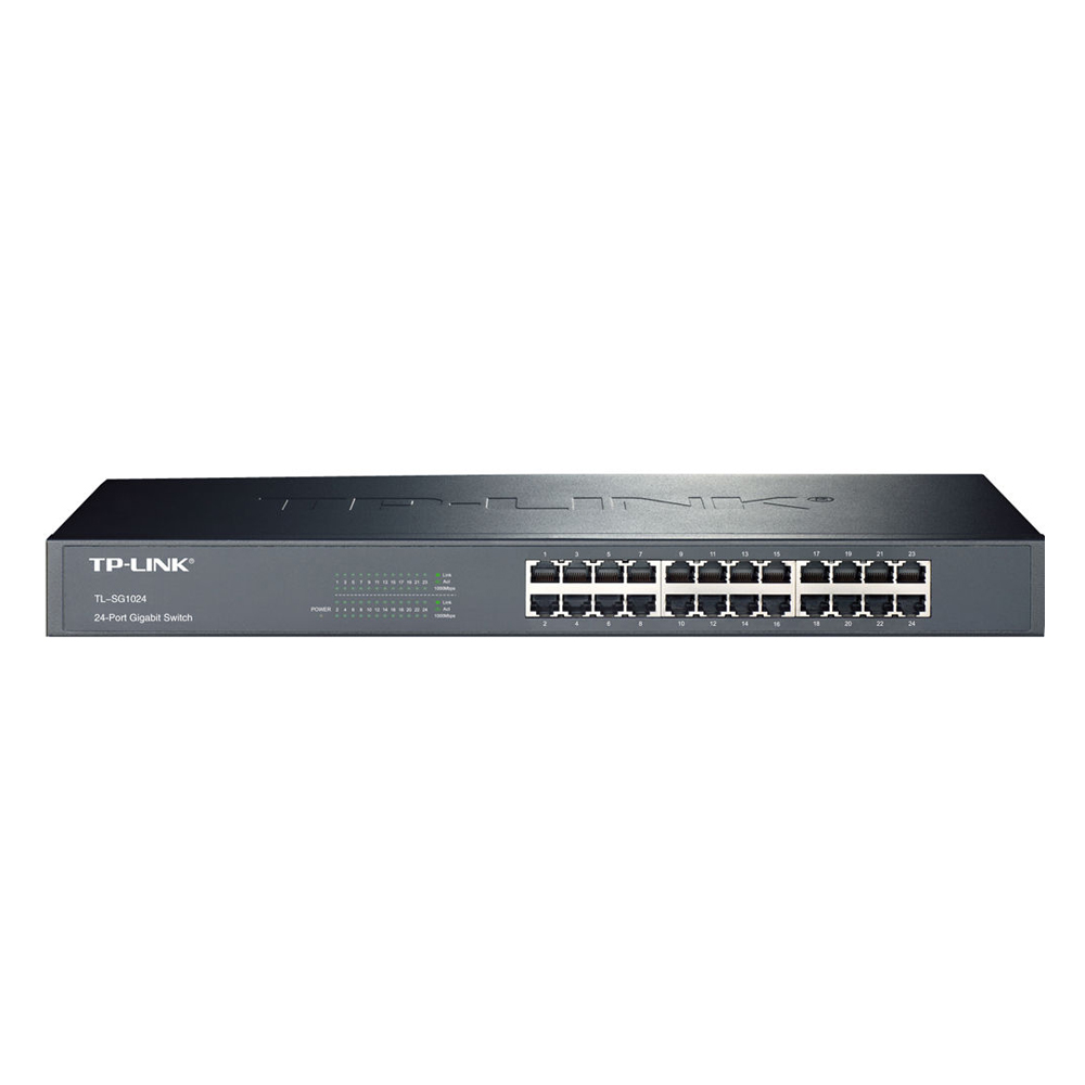 TP-LINK 24-Port Gigabit Desktop/Rackmount Unmanaged Switch V9 (TL-SG1024D) (TPTL-SG1024D) - SCAX