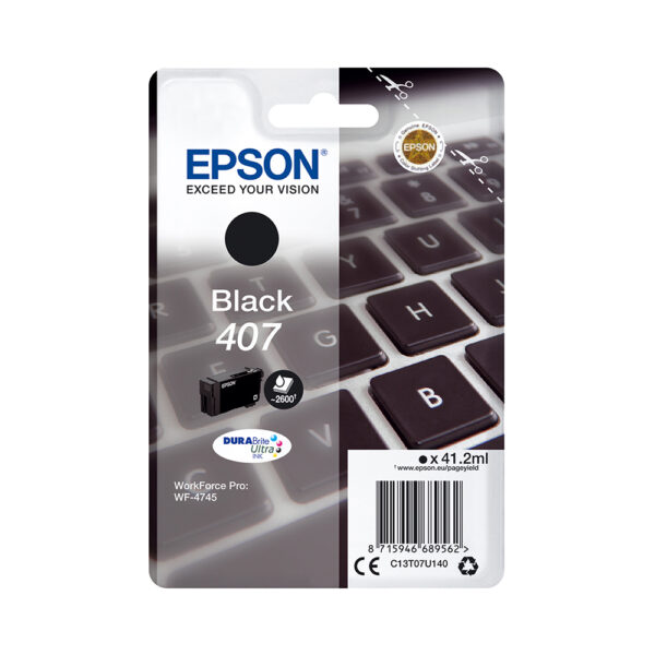 Epson 407 Black (C13T07U140) (EPST07U140) - SCAX