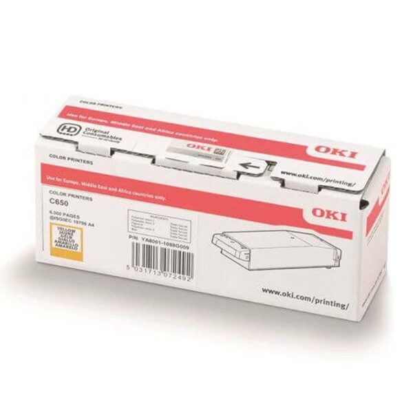 OKI C650 TNR YELLOW 6K (09006129) (OKI-C650-Y) - SCAX