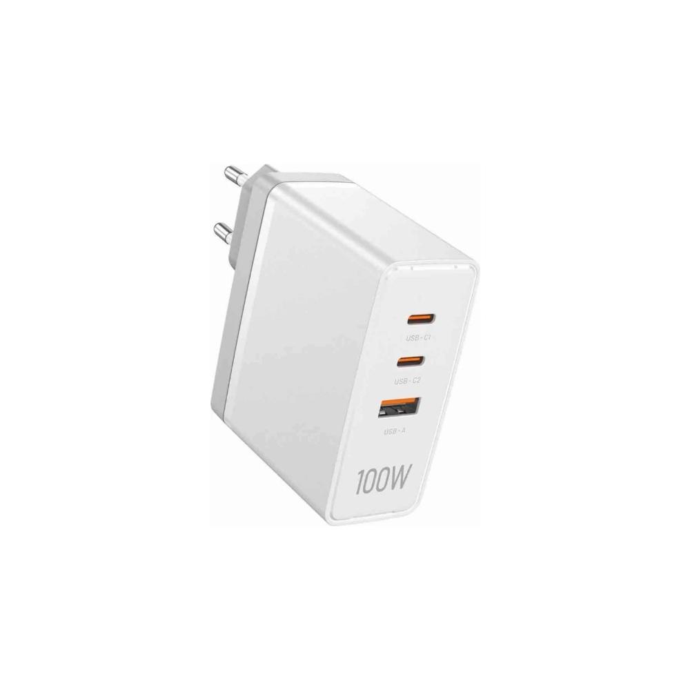 VENTION 3-Port USB (C+C+A) GaN Charger (100W/100W/30W) EU White (FEGW0-EU) (VENFEGW0-EU) - SCAX VENTION 3-Port USB (C+C+A) GaN Charger (100W/100W/30W) EU White (FEGW0-EU) (VENFEGW0-EU) - SCAX