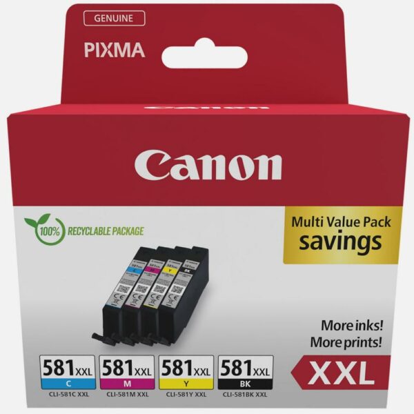 Canon Μελάνι Inkjet CLI-581XXL CMYK (1998C007) (CANCLI-581XXLMP) - SCAX