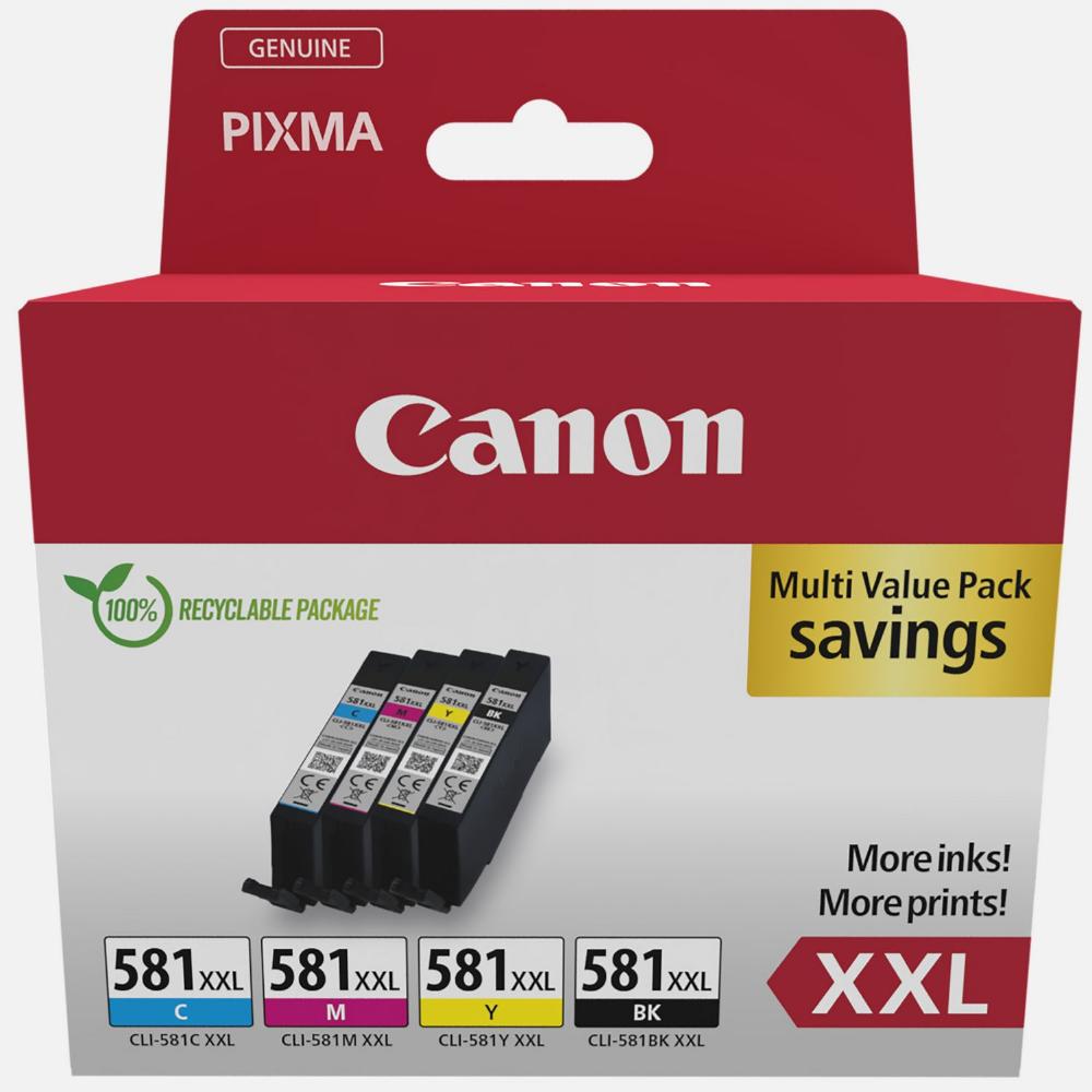 Canon Μελάνι Inkjet CLI-581XXL CMYK (1998C007) (CANCLI-581XXLMP) - SCAX