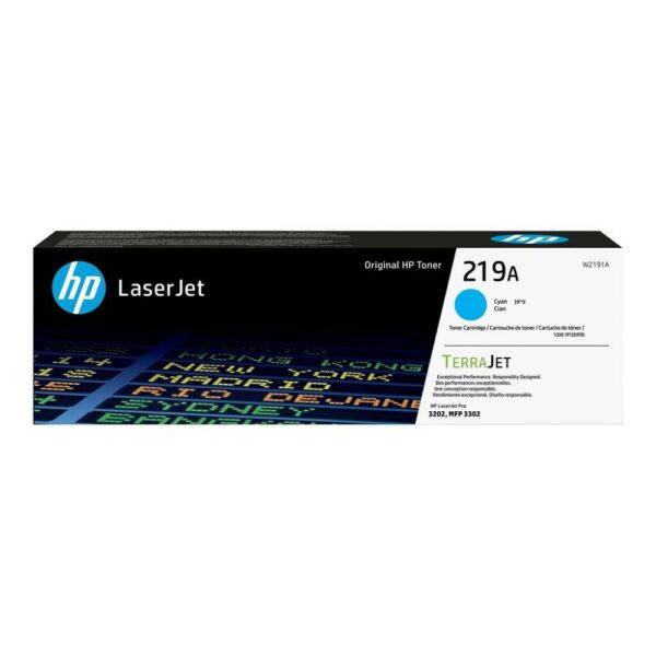 HP 219A Cyan LaserJet Toner Cartridge (W2191A) (HPW2191A) - SCAX