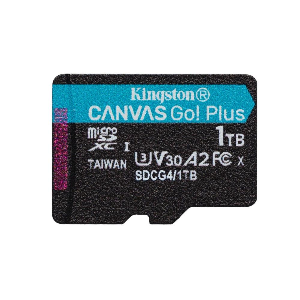 Kingston microSD 1TB CanvasGo+ 200MB/s A2 U3 V30 (SDCG4/1TBSP) (KINSDCG4-1TBSP) - SCAX