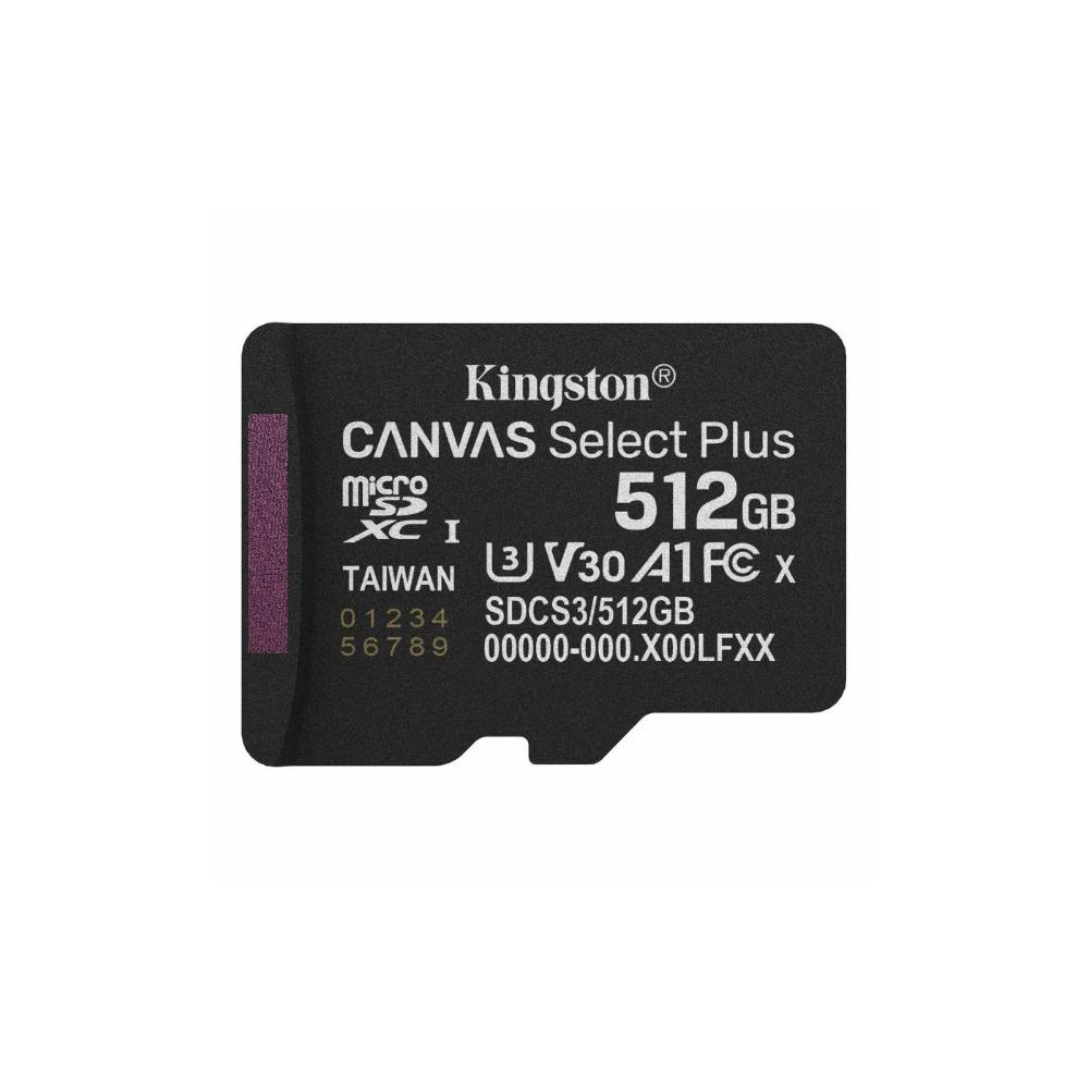 Kingston microSD 512GB Canvas Select+ G3 150MB/s (SDCS3/512GBSP) (KINSDCS3-512GBSP) - SCAX