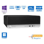 HP 400G6 SFF i5-9500/16GB DDR4/256GB M.2 SSD/DVD/10P Grade A+ Refurbished PC - SCAX