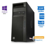 HP Z440 Tower Xeon E5-1660v4(8-Cores)/32GB DDR4/512GB SSD/Nvidia 2GB/DVD/10P Grade A+ Workstation Re - SCAX