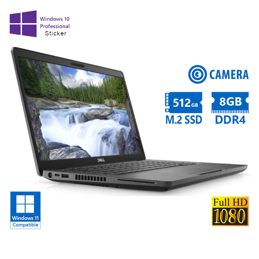 Dell Latitude 5400 i5-8265U/14``FHD/8GB DDR4/512GB M.2 SSD/No ODD/Camera/10P Grade A Refurbished Lap - SCAX