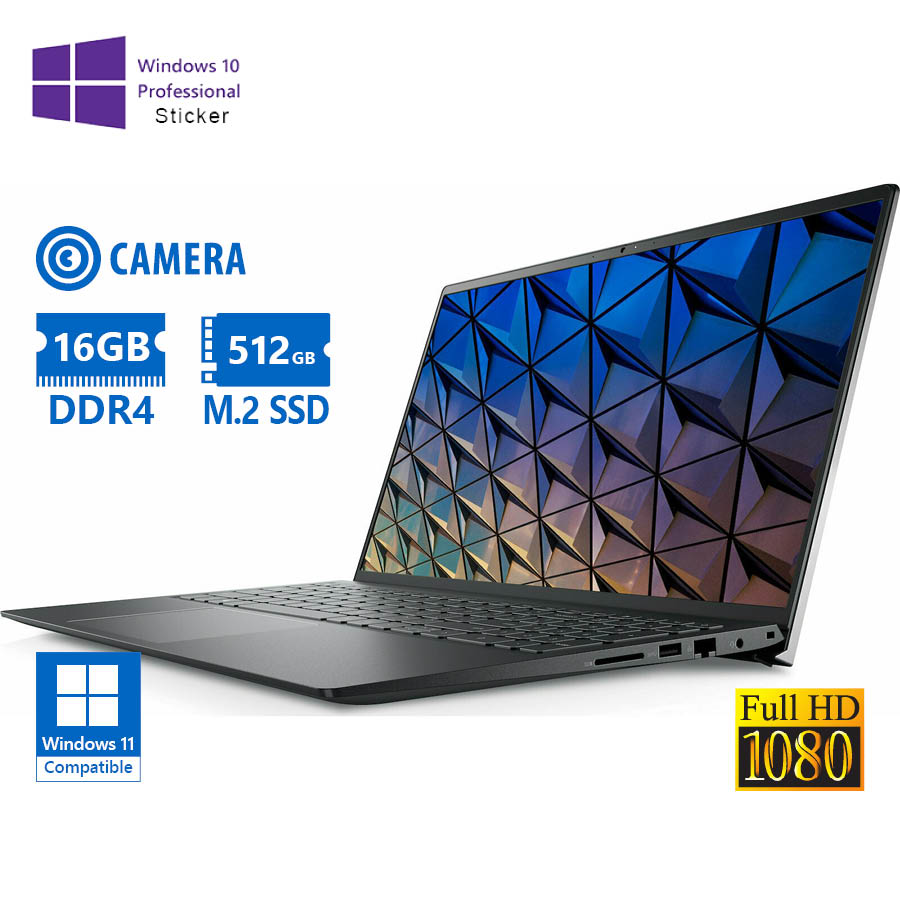 Dell Vostro 15 5510 i5-11300H/15.6``FHD/16GB DDR4/512GB M.2 SSD/No ODD/Camera/10P Grade A Refurbishe - SCAX