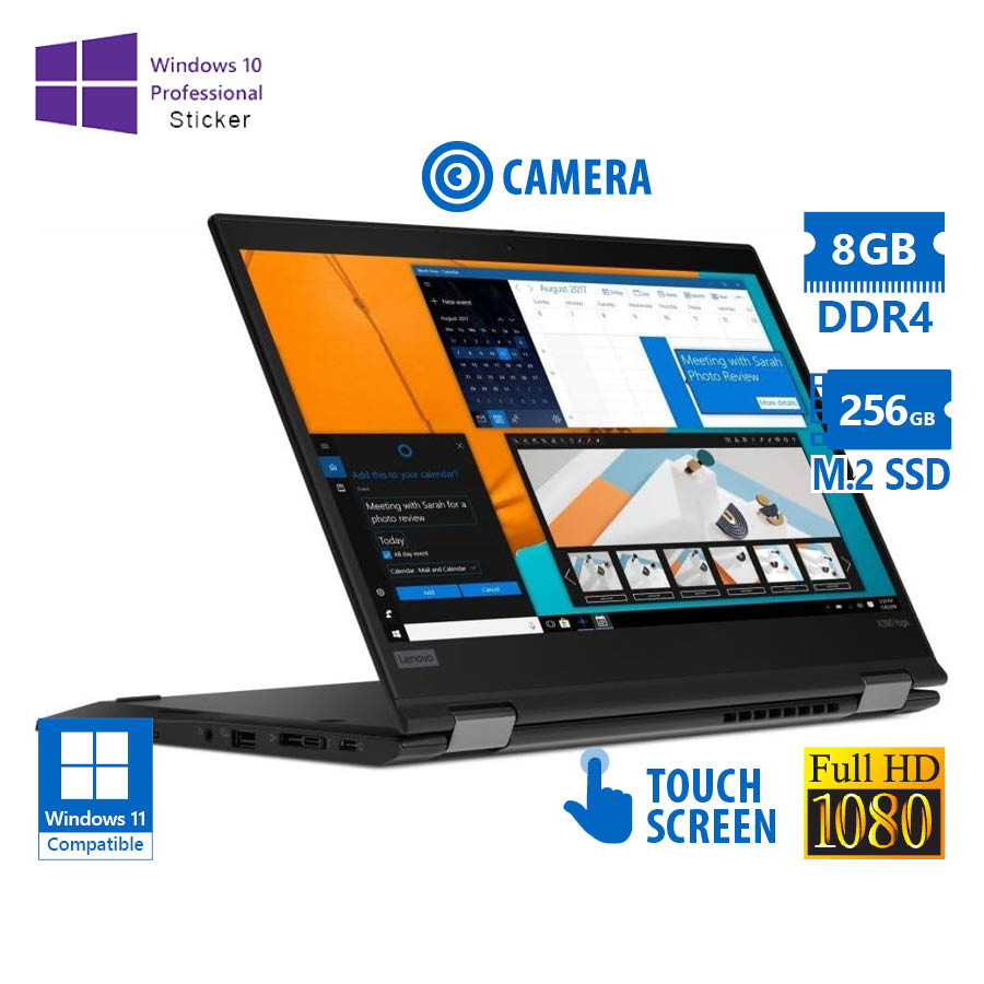 Lenovo ThinkPad X390 Yoga Hybrid 2-in-1 i5-8365U/13.3``FHD Touchscreen/8GB DDR4/256GB M.2 SSD/No ODD - SCAX
