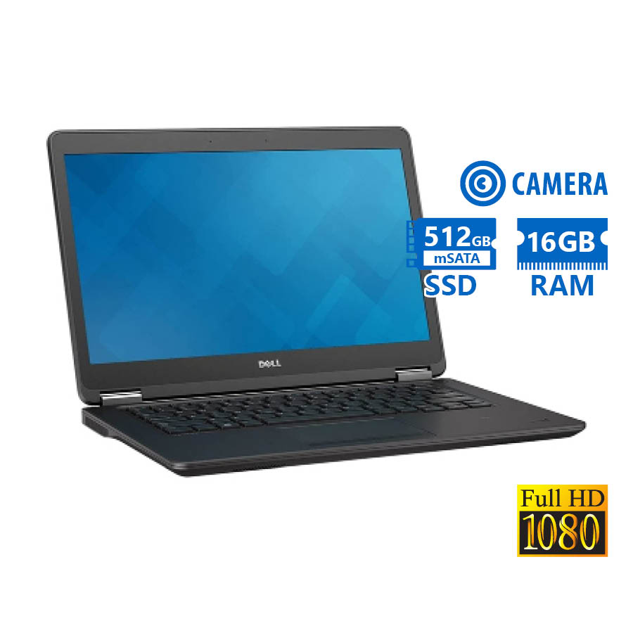 Dell Latitude E7450 i7-5600U/14``FHD/16GB DDR3/512GB mSATA SSD/No ODD/Camera/8P Grade A Refurbished - SCAX