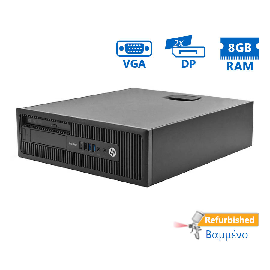 HP 600G1 SFF i5-4670/8GB DDR3/500GB/DVD/Grade A+ Refurbished PC - SCAX