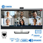 Used (A-) Monitor C3422WE Curved Video Conferencing/Dell/34``UW-QHD/w/Camera/3440x1440/Black/w/Speak - SCAX