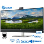 Used Monitor C3422WE Curved Video Conferencing/Dell/34``UW-QHD/w/Camera/3440x1440/Black/w/Speakers/D - SCAX