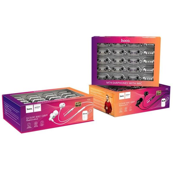 HOCO M74 CLASSIC ΑΚΟΥΣΤΙΚΑ ΜΕ ΜΙΚΡΟΦΩΝΟ (ΒΙΤΡΙΝΑΚΙ 20τεμ) - SCAX