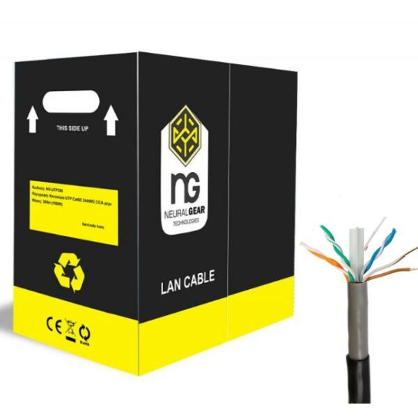 NG ΚΑΛΩΔΙΟ ΔΙΚΤΥΟΥ UTP ΜΑΥΡΟ CAT6 CCA 305m ΕΞΩΤΕΡΙΚΗΣ ΧΡΗΣΗΣ. - SCAX