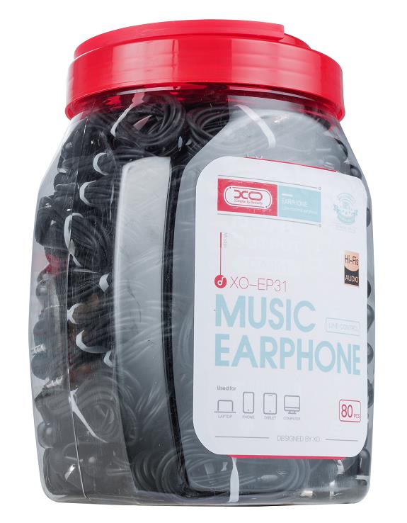 XO EP31 ΣΕΤ ΑΚΟΥΣΤΙΚΩΝ 1.2M (80PCS/BOTTLE)