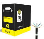 NG ΕΞΩΤΕΡΙΚΟ ΚΑΛΩΔΙΟ ΔΙΚΤΥΟΥ UTP ΜΑΥΡΟ CAT6 COPPER 305m - SCAX