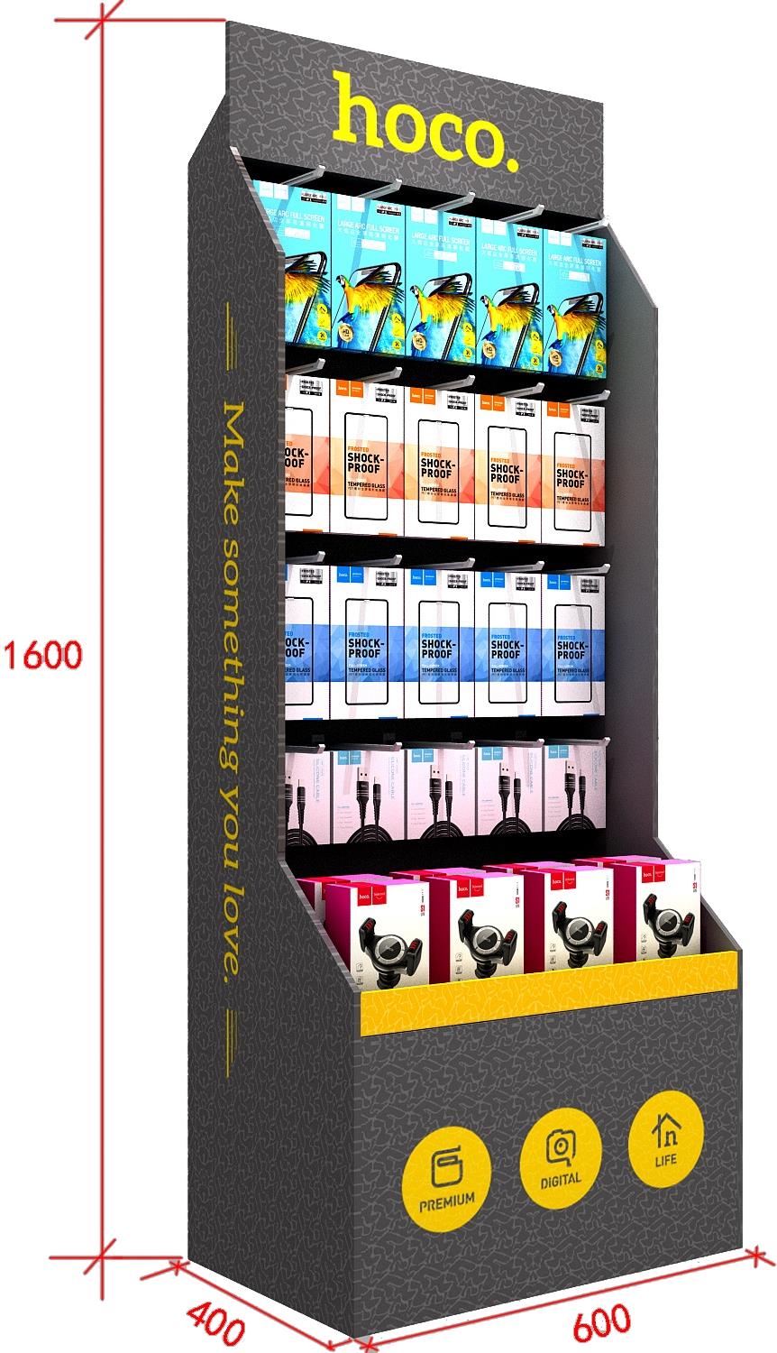 HOCO HN10 ΧΑΡΤΙΝΟ ΣΤΑΝΤ ΜΕ ΓΑΤΖΑΚΙΑ 1600 x 400 x 600 - SCAX