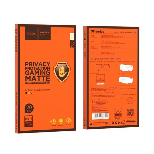 HOCO GF011 MANUAL ALIGNMENT MATTE PRIVACY SCREEN (20pcs) - SCAX