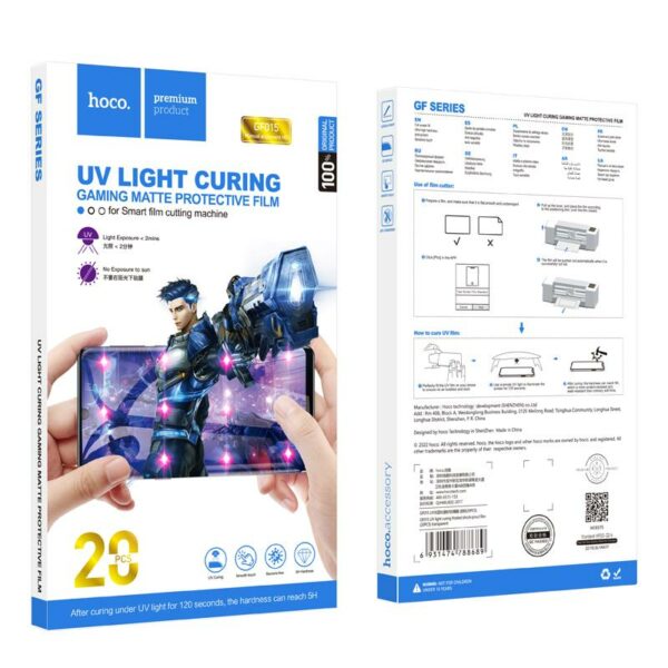 HOCO GF015 UV LIGHT CURING MATTE SHOCK-PROOF FILM(20PCS) - SCAX
