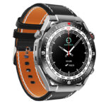 Smartwatch Maxcom Ecowatch 1 1.52” 400mAh IP67 Μαύρο με Silicon PU Leather και Metal Band - Image 2