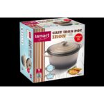 Κατσαρόλα Oval Εμαγιέ 26x12cm 4.8lt Lamart IRON LT1303 - Image 2