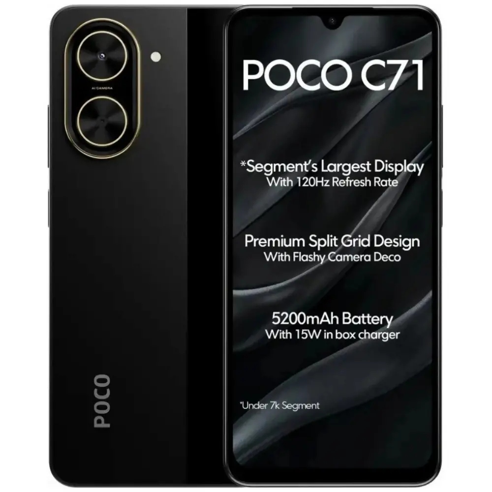 Xiaomi Poco C71 4G Dual Sim 6.88" 3GB/64GB Black - SCAX
