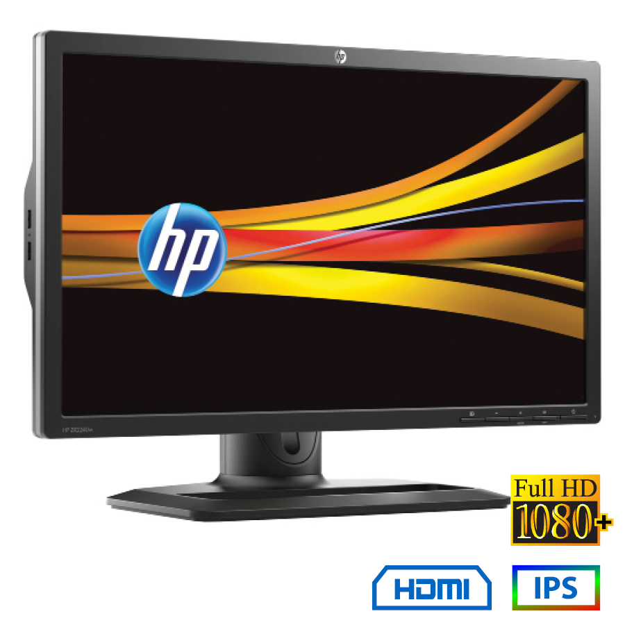 Used (A-) Monitor ZR2440w IPS LED/HP/24\"FHD/1920x1200/Wide/Black/Grade A-/DVI-D & DP & HDMI & USB HU - SCAX