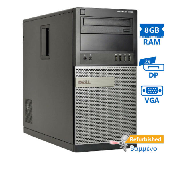 Dell 9020 Tower i5-4670/8GB DDR3/500GB/DVD/7H Grade A+ Refurbished PC - SCAX