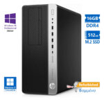 HP 800G5 Tower i5-9500/16GB DDR4/512GB M.2 SSD/DVD/10P Grade A+ Refurbished PC - SCAX