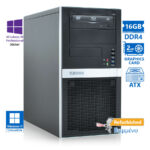 OEM Extra Tower Xeon E-2124(4-Cores)/16GB DDR4/500GB/Nvidia 2GB/DVD/10P Grade A+ Workstation Refurbi - SCAX