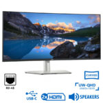 Used Monitor UltraSharp U3821DW Curved/Dell/38”UW-QHD/3840x1600/Silver/Black/w/Speakers/DP & 2xHDMI - SCAX