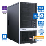 OEM Extra Tower Xeon W-2123(4-Cores)/8GB DDR4/128GB SSD & 500GB/Nvidia 1GB/DVD/10P Grade A+ Workstat - SCAX