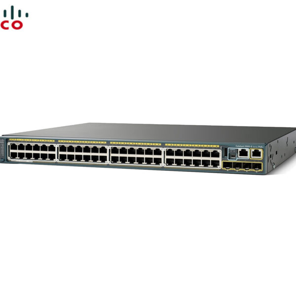 SWITCH ETH 48P 1GBE 4x1GBE SFP CISCO CATALYST 2960S POE+ 370W LAN Base Refurbished