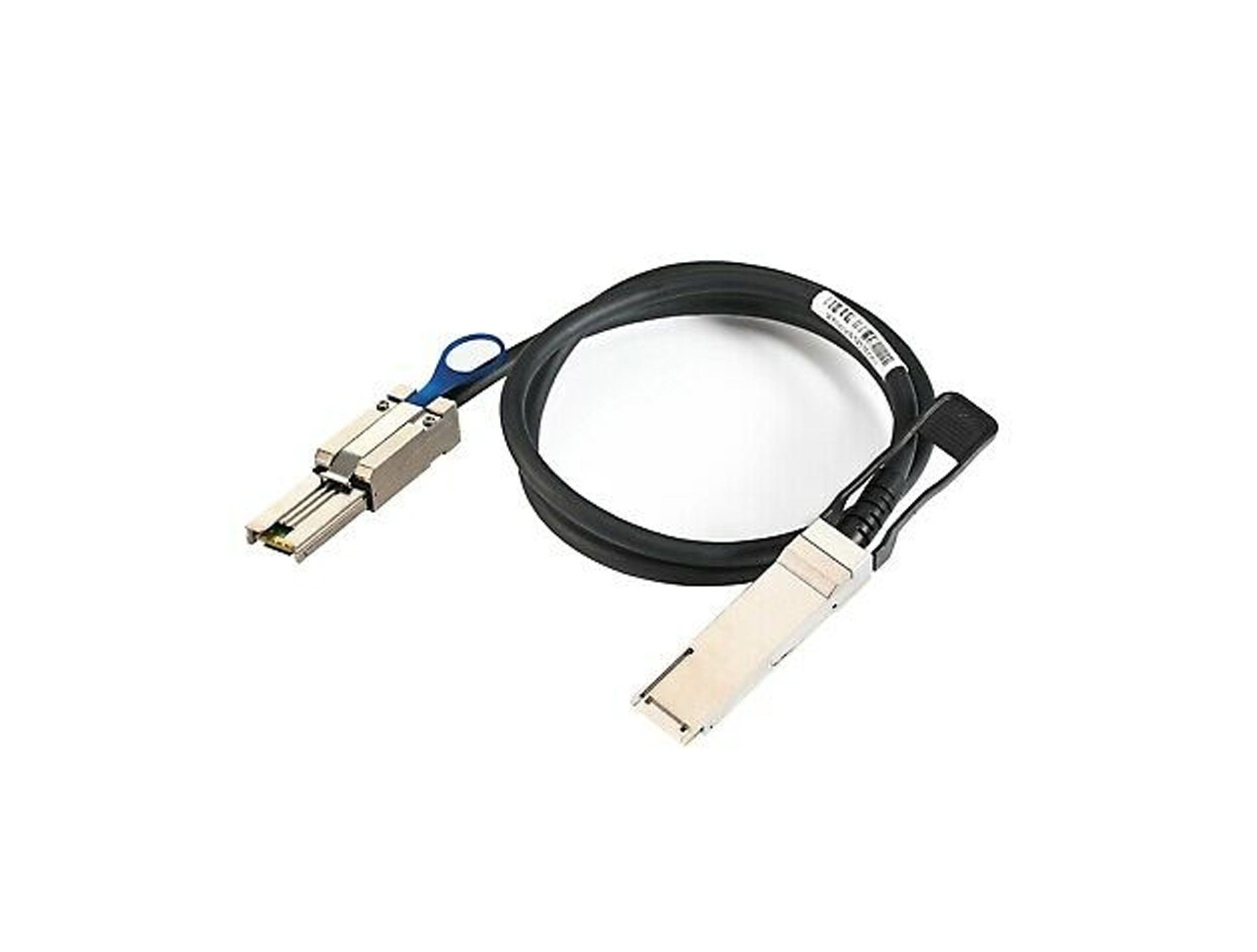 QSFP 40GB+SFF-8436 TO MINISAS SFF-8088 PASSIVE DDR CABLE 1M Refurbished