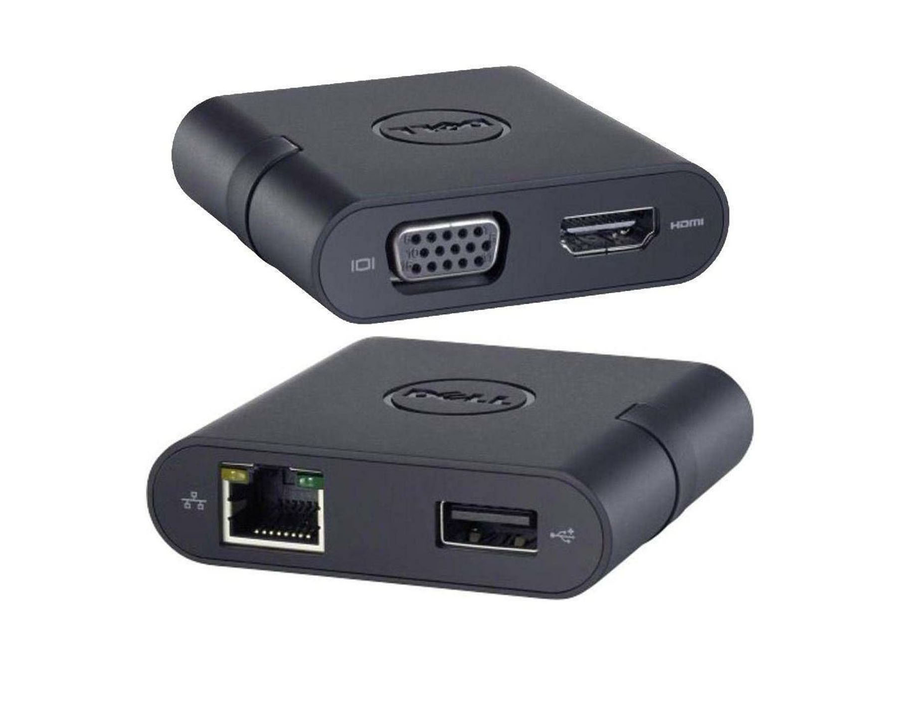 ADAPTER DELL USB-C TO HDMI/VGA/USB3/ RJ45 NEW Refurbished