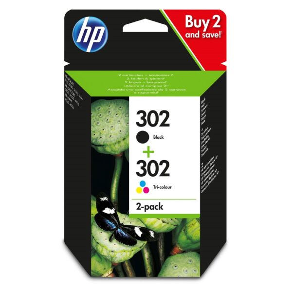 HP Μελάνι Inkjet No.302 Black & Colour 2-Pack (X4D37AE) (HPX4D37AE) - SCAX