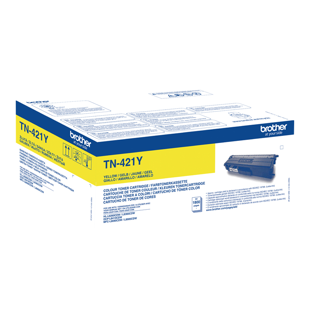 Toner Brother TN-421Y Yellow (TN-421Y) (BRO-TN-421Y) - SCAX