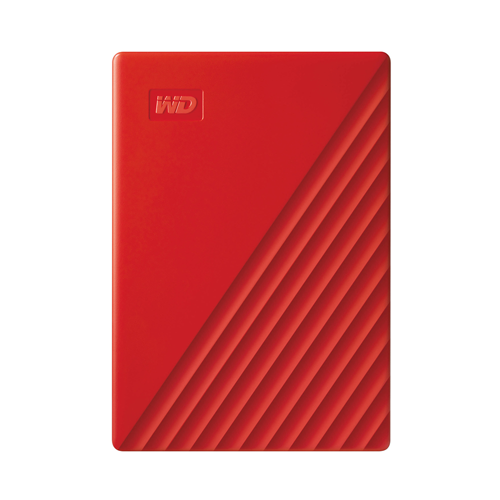 Western Digital My Passport 2TB External USB 3.2 Gen 1 Portable Hard Drive (Red) (WDBYVG0020BRD-WESN) - SCAX