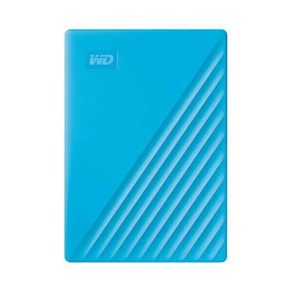 Western Digital My Passport 4TB External USB 3.2 Gen 1 Portable Hard Drive (Blue) (WDBPKJ0040BBL-WESN) - SCAX