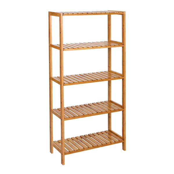 Ξύλινη Ραφιέρα Μπάνιου από Μπαμπού με 5 Ρυθμιζόμενα Ράφια 130 x 60 x 26 cm Songmics (BCB35Y) (SNGBCB35Y) - SCAX