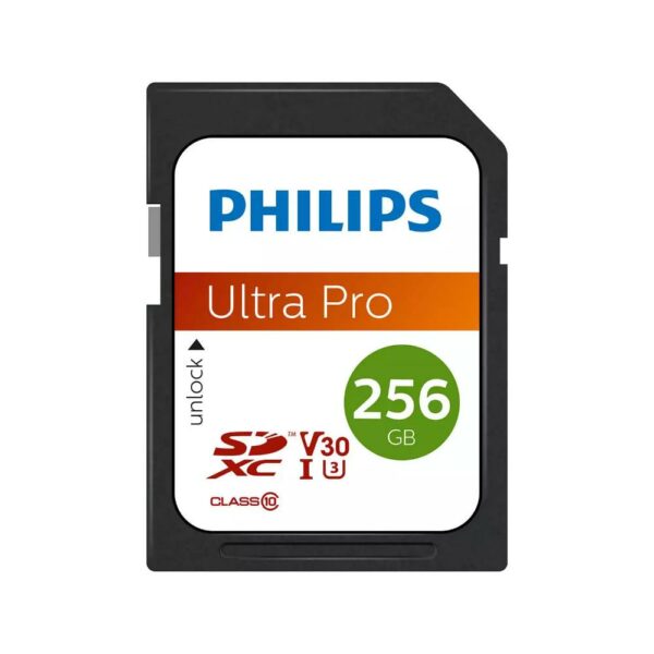 Philips Ultra Pro SDXC 256GB Class 10 U3 V30 A1 UHS-I (FM25SD65B/00) (PHIFM25SD65B-00) - SCAX