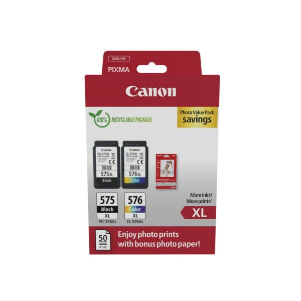 Canon Μελάνι Inkjet PG-575XL/CL-576XL Ph.Value Pack (5437C006) (CANCL-576XLPVP) * - SCAX